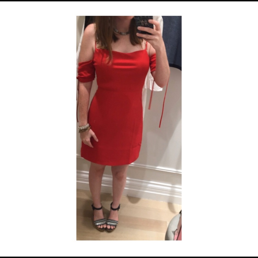 NWT Club Monaco Elisabet dress size 0 in red